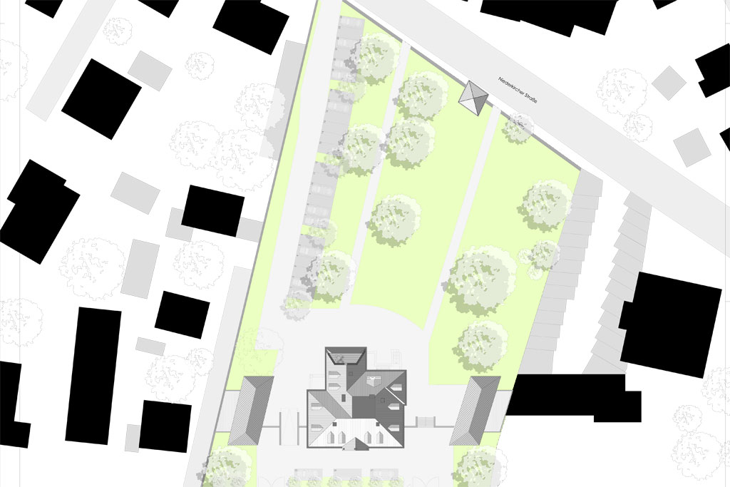 Parkanlage in Südlage